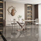 Modern Dining Set 1/2/5/7 Pcs Sintered Stone Dining Table with Chairs Clearhalo 'Dining Room Sets' 'Dining Tables & Seating' 'dining_room_set' 'furn' 'furn_dining_room_set' 'Furniture' 'Kitchen & Dining Furniture' 1200x1200_bbab60e1-4ea3-4cd8-bbc2-47b5858e821d