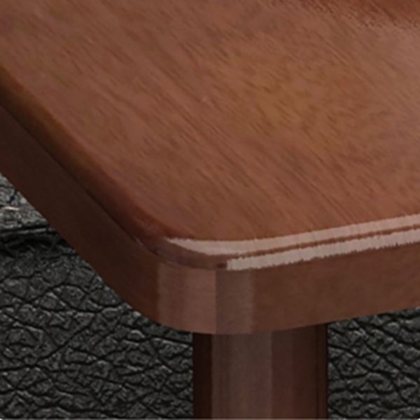 Modernes massives Holzendrutsche 4 Beine mit Regal Doppelstufe Beistelltisch