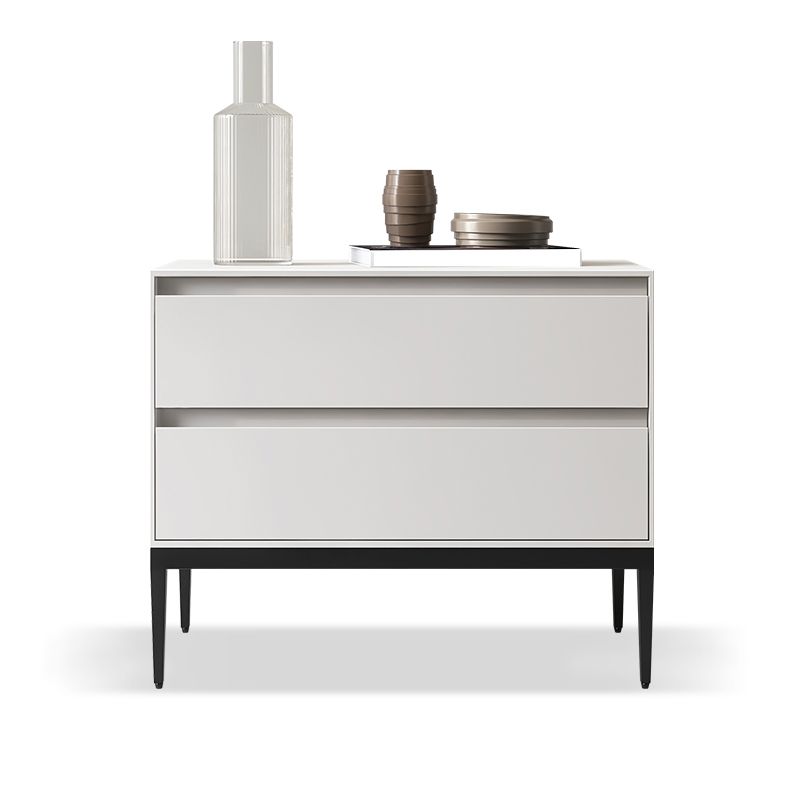 Tablette de nuit en bois 20 "de haut armoire de chevet avec tiroirs et jambes