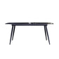 Rectangle Dining Table Industrial Stone Dining Table with 4 Legs