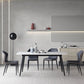 Sintered Stone Modern Style Dining Table Rectangle Table with 4 Legs for Home Clearhalo ' dining_table' 'Dining Tables & Seating' 'Dining Tables' 'Furniture' 'furniture_dining_table' 'Kitchen & Dining Furniture' 'kitchen&dining_furn' 'kitchen' 'kitchen_dining_table' 1200x1200_bbaee26f-74c1-4394-b19f-c8cc0dbc13f7