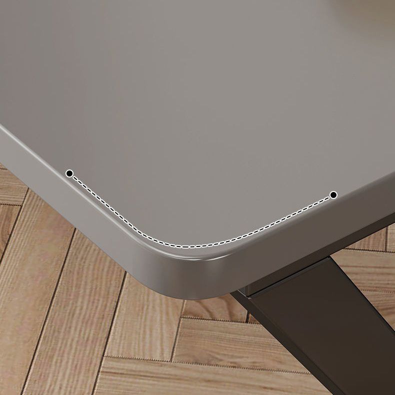 Modern Rectangular Computer Desk Wooden Black Gaming Desk with Black Legs Clearhalo 'furn' 'furn_office_desk' 'Furniture' 'Office Desks' 'Office Furniture' 'office_desk' 1200x1200_bbb02544-9f4c-4093-807e-dfd6df20b917