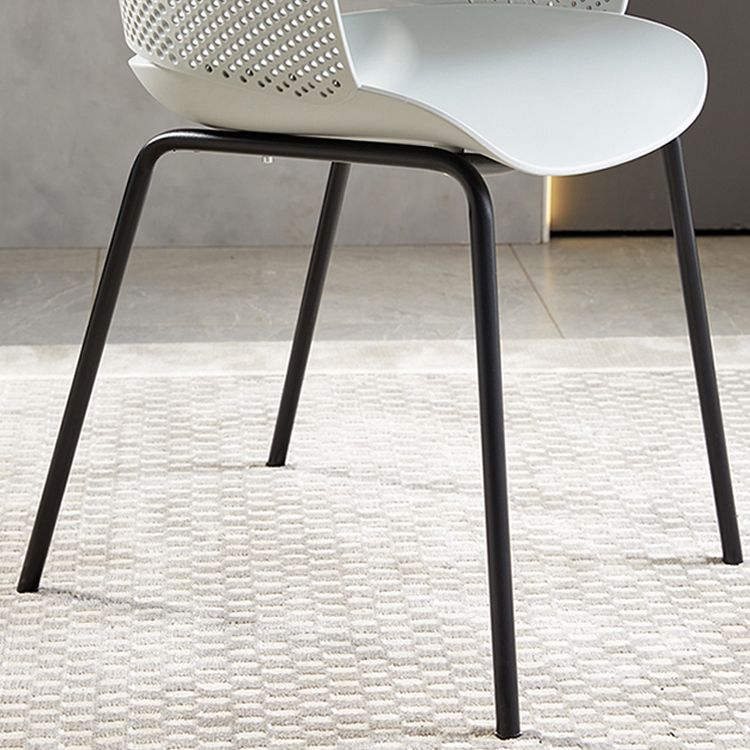 Contemporary Dining Arm Chair Open Back Side Chair with Metal Legs for Kitchen Clearhalo ' kitchen&dining_furn' 'Dining Chairs' 'Dining Tables & Seating' 'dining_chair' 'furn' 'furn_dining_chair' 'Furniture' 'furniture_dining_chair' 'Kitchen & Dining Furniture' 'kitchen' 1200x1200_bbb053d9-eecf-4f00-98d6-be21d99a5a33