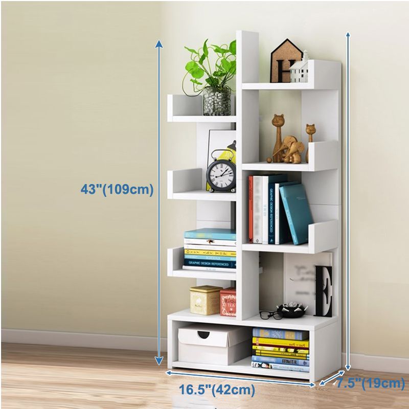Scandinavian Style Bookshelf Engineered Wood Open Back Bookcase for Home Office Study Room Clearhalo 'Bookcases' 'furn' 'furn_bookcases' 'Furniture' 'furniture_bookcases' 'kitchen' 'kitchen_bookcases' 'Living Room Furniture' 'Office Furniture' 1200x1200_bbb24f23-85c2-4f57-b901-627fb948ada9