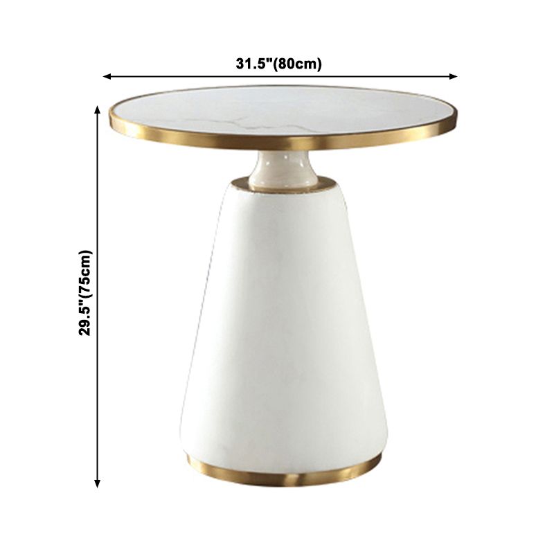 Round Shape Sintered Stone Dining Table Glam Pedestal Table for Dining Room Clearhalo ' dining_table' 'Dining Tables & Seating' 'Dining Tables' 'furn' 'furn_dining_table' 'Furniture' 'furniture_dining_table' 'Kitchen & Dining Furniture' 'kitchen&dining_furn' 'kitchen' 'kitchen_dining_table' 1200x1200_bbb4004c-bfa4-40df-93f2-95f8b3b6b742