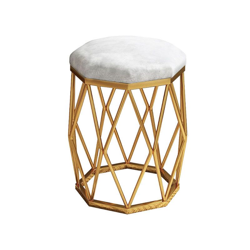 Solid Color Flannel Standard Stool Modern Simple Upholstered Stool Clearhalo 'furn' 'furn_ottomans_poufs' 'Furniture' 'Living Room Furniture' 'Ottomans & Poufs' 'ottomans_poufs' 1200x1200_bbb44bd0-b68b-4672-9057-6c4f692568a5