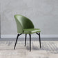 Solid Back Side Chair Metal Leg Modern Contemporary Indoor-Outdoor Chair