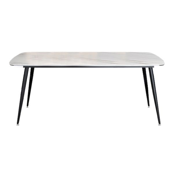 Modern Rectangular Dining Table Stone Top Dining Table with 4 Legs Clearhalo ' dining_table' 'Dining Tables & Seating' 'Dining Tables' 'furn' 'furn_dining_table' 'Furniture' 'furniture_dining_table' 'Kitchen & Dining Furniture' 'kitchen&dining_furn' 'kitchen' 'kitchen_dining_table' 1200x1200_bbb60c8a-f249-443b-a914-6cc7519c8b24