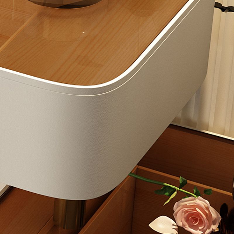 Tavoli da vanità contemporanei 5 cassetti vetro top -trucco da banco vanità