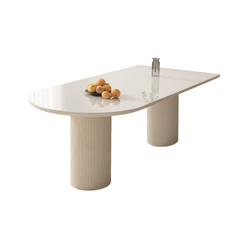Sintered Stone Table White Dining Table for Kitchen Dining Room