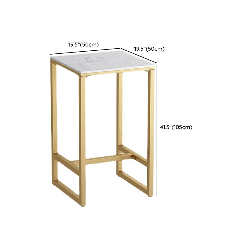 Glam Pub Table Set 1/3/5 Pieces Faux Marble Bar Table with Stools Clearhalo 'Bar Furniture' 'furn' 'furn_home_bar_bar_sets' 'Furniture' 'Home Bars & Bar Sets' 'home_bar_bar_sets' 'Kitchen & Dining Furniture' 1200x1200_bbb95f3a-af00-4803-93ef-8089ebaee0fc