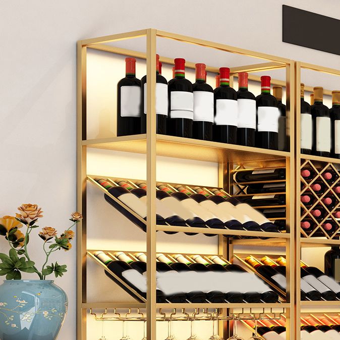 Bottiglia di vino da pavimento in ferro e portabottiglie moderna portanate moderne con scaffale