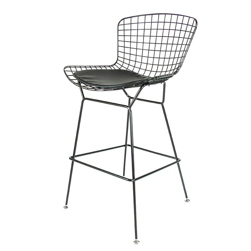 Contemporary Rectangle Bar and Counter Stool Metal Stool with 4 Legs Clearhalo 'Bar Furniture' 'Bar Stools' 'bar_stools' 'furn' 'furn_bar_stools' 'Furniture' 'furniture_bar_stools' 'Kitchen & Dining Furniture' 1200x1200_bbb99afc-c0b8-4b02-b22b-16ad2895ef54