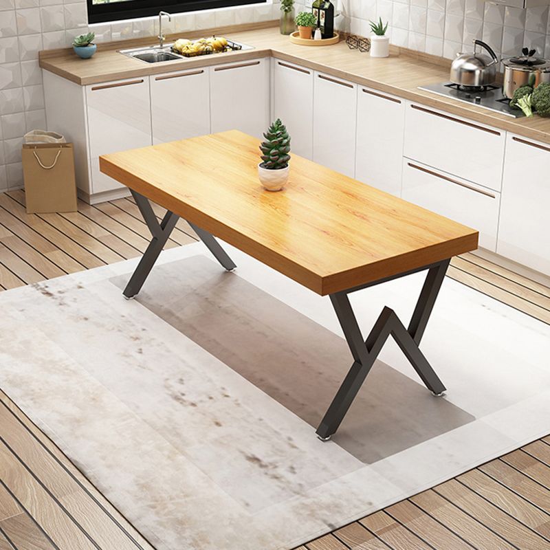 Sillas de comedor de madera sólida de 1/4/5 piezas industriales en marrón