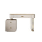 Glam Cream Makeup Vanity Table Dresser With Storage Drawers for Bedroom