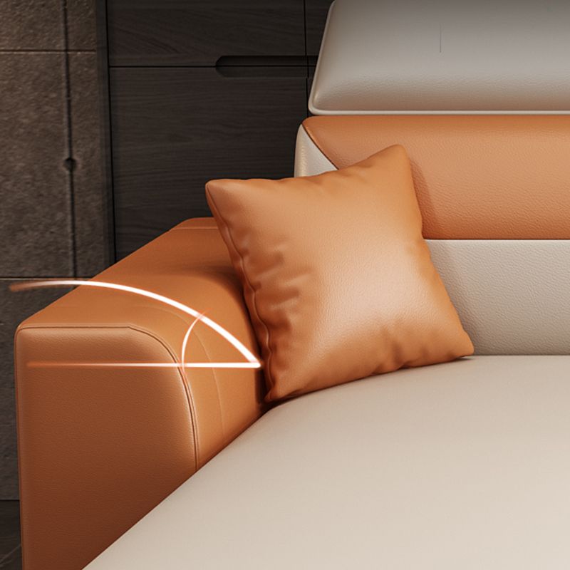 108.66"L x 57.09"W x 35.43"H 4-seat Cushion Back Sofa Tuxedo Arm Sectionals with Storage Clearhalo 'furn' 'furn_sectionals' 'Furniture' 'furniture_sectionals' 'kitchen' 'kitchen_sectionals' 'Living Room Furniture' 'Sectionals' 1200x1200_bbbb564c-ec72-4d2c-9a19-7a02ebf8df57