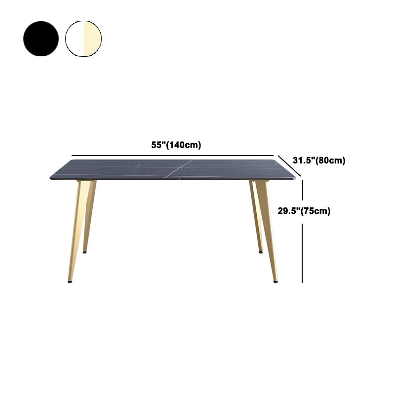 Glam Dining Table Set 1/2/5/6/7 Pieces Sintered Stone Dining Set Clearhalo 'Dining Room Sets' 'Dining Tables & Seating' 'dining_room_set' 'furn' 'furn_dining_room_set' 'Furniture' 'Kitchen & Dining Furniture' 1200x1200_bbbdae5c-91e8-43d6-a3ce-99fe5f775825