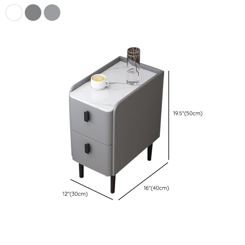 2 - Drawer Modern Accent Table Nightstand Antique Finish Bed Nightstand Clearhalo 'Bedroom Furniture' 'furn' 'furn_night_stand' 'Furniture' 'night_stand' 'Nightstands' 1200x1200_bbc0ce5e-5556-47f4-b16c-def8296f897a