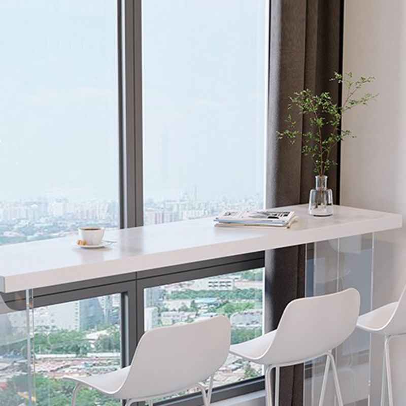 Modern Style Rectangle Stone Bar Wine Table Table for Living Room