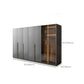 Modern Glass Wardrobe Wardrobe Armoire Wardrobe Cabinet for Home