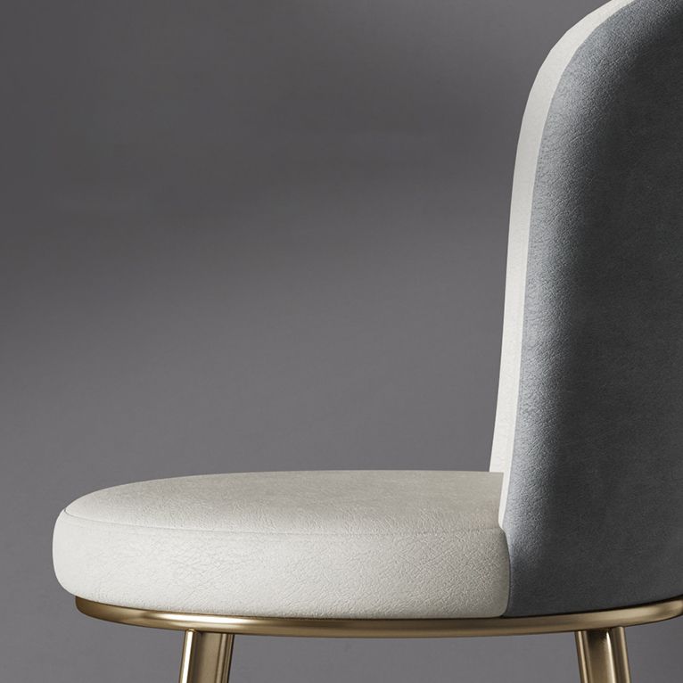 Scandinavian Style Leather Dining Chairs Solid Back Armless Dining Chairs for Home Clearhalo ' kitchen&dining_furn' 'Dining Chairs' 'Dining Tables & Seating' 'dining_chair' 'furn' 'furn_dining_chair' 'Furniture' 'furniture_dining_chair' 'Kitchen & Dining Furniture' 'kitchen' 1200x1200_bbc5805d-d8dd-44d8-bf76-1f93c53c892a