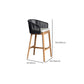 Indoor Living Room Bar Stool Upholstered Bar Stool with Footrest
