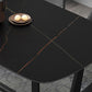 Industrial Sintered Stone Top Dining Table Rectangle Table with Trestle Base Clearhalo 'Dining Tables & Seating' 'Dining Tables' 'dining_table' 'furn' 'furn_dining_table' 'Furniture' 'Kitchen & Dining Furniture' 1200x1200_bbc6c2b0-2af0-481a-9fdb-7f92497661d5