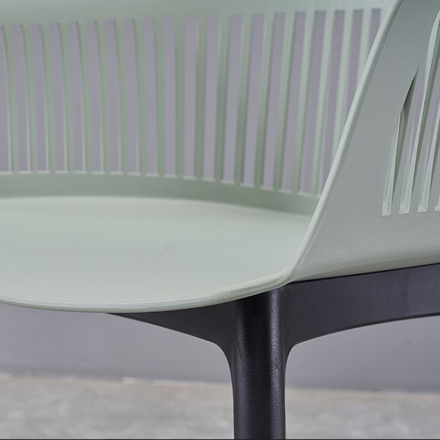 Modern Style Chair Dining Arm Chair for Kitchen with Plastic Legs Clearhalo 'Dining Chairs' 'Dining Tables & Seating' 'dining_chair' 'furn' 'furn_dining_chair' 'Furniture' 'furniture_dining_chair' 'Kitchen & Dining Furniture' 1200x1200_bbc7a870-c57d-493b-8382-c3fc79b083ae