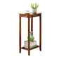 Contemporary 4 Legs Side Table Wood Side End Snack Table with Shelf