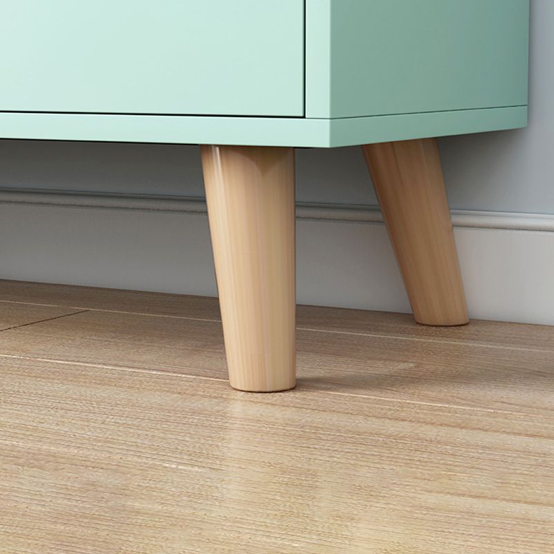 Estantería estándar escandinava estantería de madera de ingeniería con gabinetes