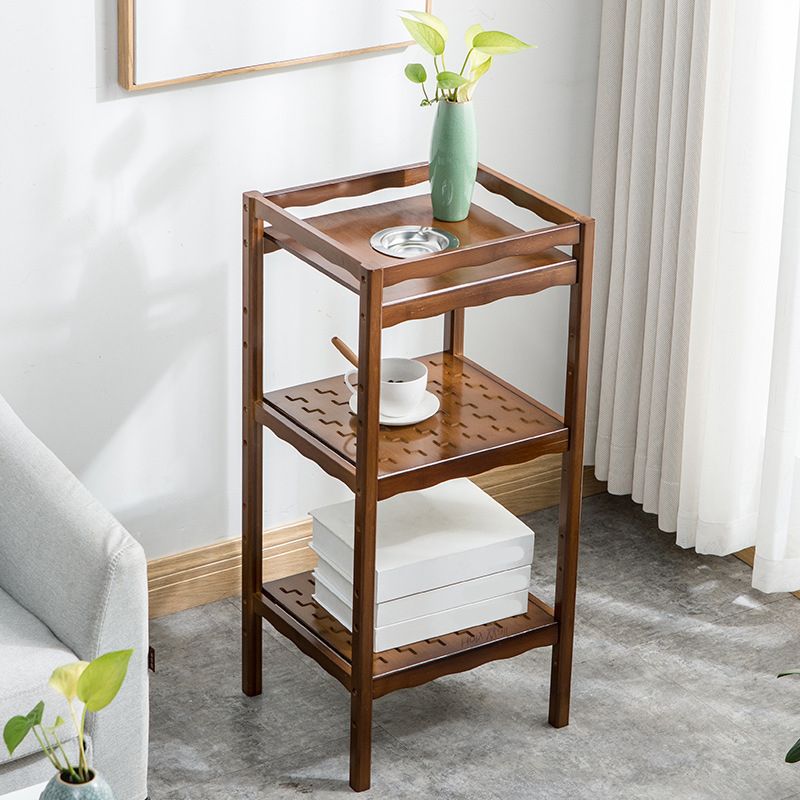 Wood End Table Round/Rectangular Side End Table with Storage Clearhalo 'Coffee & Accent Tables' 'End & Side Tables' 'end_side_table' 'end_side_tables' 'furn' 'furn_end_side_tables' 'Furniture' 'furniture_end_side_table' 'Living Room Furniture' 1200x1200_bbca4922-4241-4654-a8a0-bccaec9de720