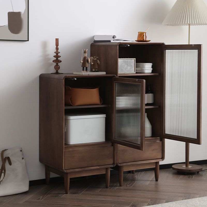 Glass 1 - Door and 1 - Drawer Accent Chest, Dover Wood Chest