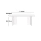 Simple Style Dining Table Acrylic Legs Table Home Rectangle Dining Table Clearhalo 'Dining Tables & Seating' 'Dining Tables' 'dining_table' 'furn' 'furn_dining_table' 'Furniture' 'furniture_dining_table' 'Kitchen & Dining Furniture' 1200x1200_bbcb57e7-b2ab-4dc8-ac2b-61b6bb3dff1a