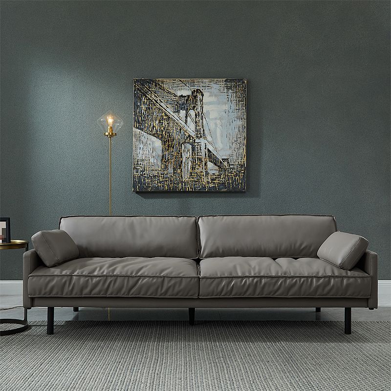 Tight Back Square Arm Industrial Sofa with Waterproof and Wear-resistant Clearhalo 'furn' 'furn_sofas' 'Furniture' 'furniture_sofas' 'kitchen' 'kitchen_sofas' 'Living Room Furniture' 'Sofa' 'sofas' 1200x1200_bbcbdc92-fcf5-430b-bdca-c8400dee1105