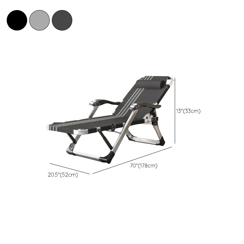 Reclinabile standard contemporaneo con poltrona in metallo argento