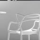 Scandinavian Stackable Dining Chairs Plastic Armless Dining Side Chair
