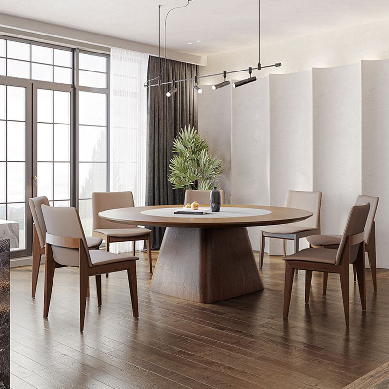Contemporary Sintered Stone Table Round Table Set 1/6/8/9/12 Pieces Dining Set Clearhalo 'Dining Room Sets' 'Dining Tables & Seating' 'dining_room_set' 'furn' 'furn_dining_room_set' 'Furniture' 'Kitchen & Dining Furniture' 1200x1200_bbcd16ff-8b5f-4743-b1d5-773d5e18ae60