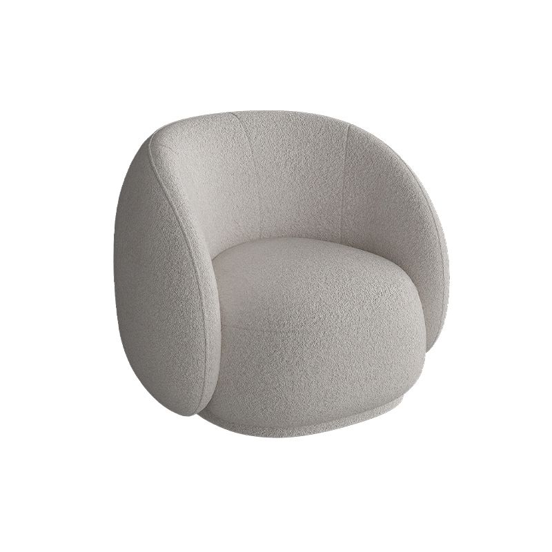Divano braccio inclinato in lana grigia divano curvo contemporaneo per soggiorno