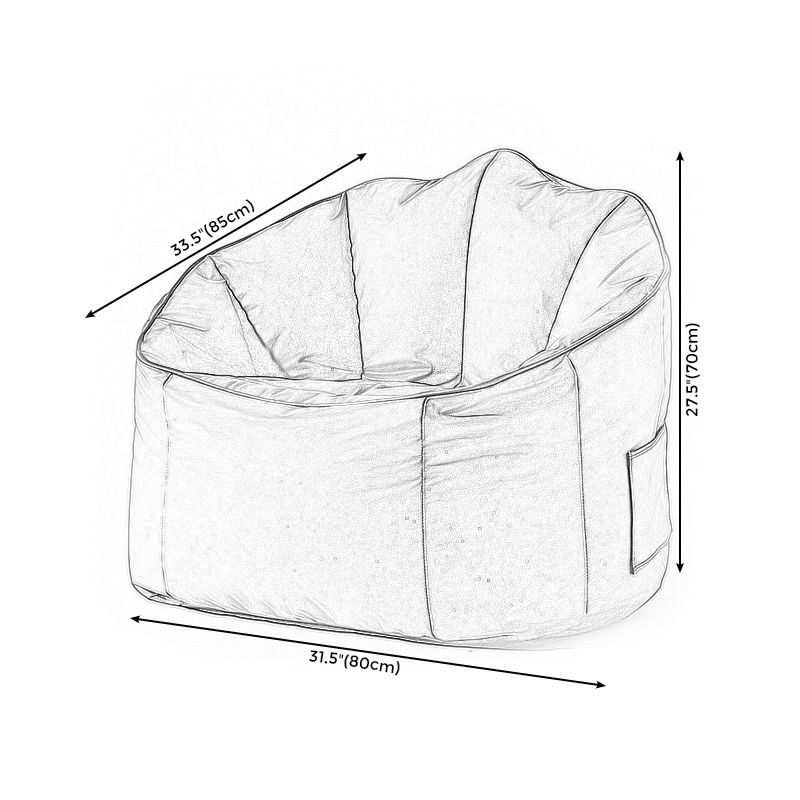 Chaise d'armes en pente avec oreiller cousu dos et rangement pour chaise d'appartements