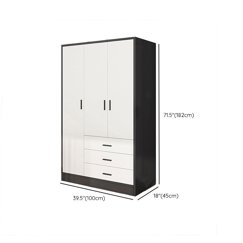 Armadio del guardaroba rettangolare moderno moderno armadio in legno.