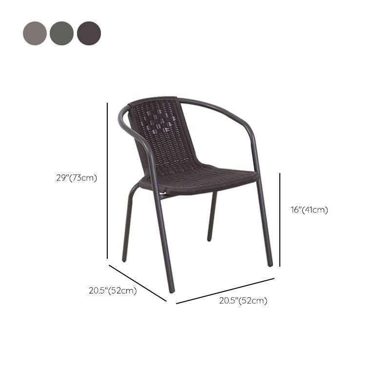 Sedia a braccio da pranzo contemporaneo gambe in metallo interno sedia da pranzo