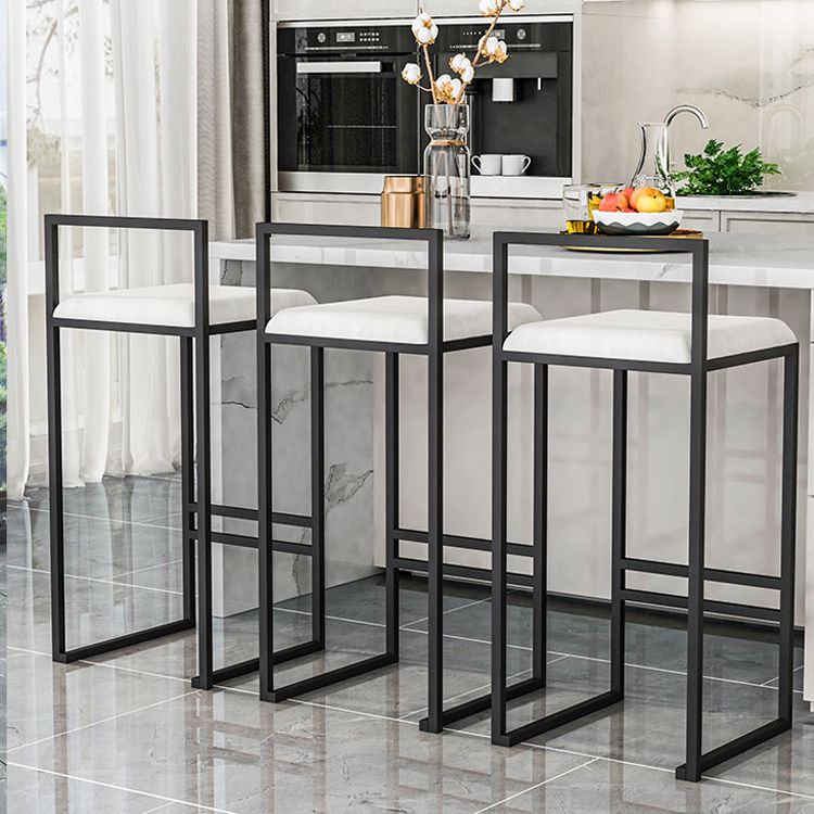 Modern Jewelry Shop Velvet Counter Stools Matte Finish Footrest Barstool Clearhalo 'Bar Furniture' 'Bar Stools' 'bar_stools' 'furn' 'furn_bar_stools' 'Furniture' 'furniture_bar_stools' 'Kitchen & Dining Furniture' 1200x1200_bbd1dc9d-e259-4101-85b7-789528b760f2