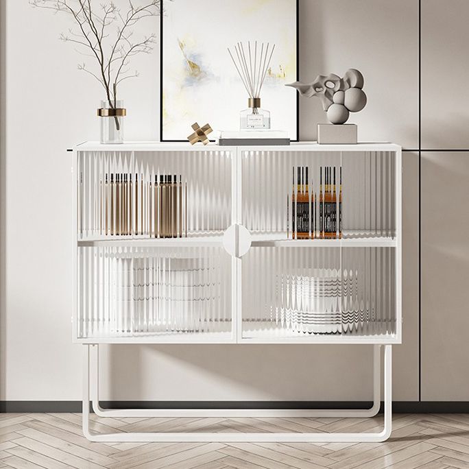 36 '' Höhe Sideboard Tischglas Zwei Türen Buffet -Server für Wohnzimmer