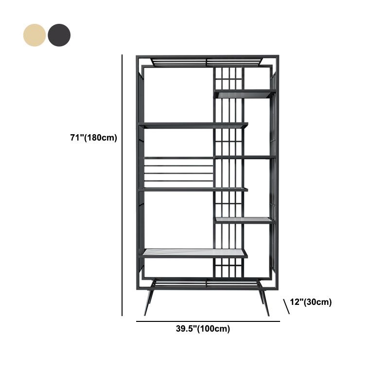 Estantería abierta estantería moderna de metal para comedor 70.9 "h x 11.8" W