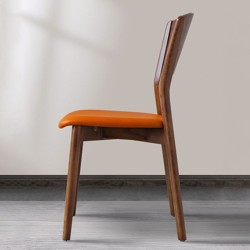 Modern Wood Dining Room Chair Open Back Dining Side Chair for Home Use Clearhalo ' kitchen&dining_furn' 'Dining Chairs' 'Dining Tables & Seating' 'dining_chair' 'furn' 'furn_dining_chair' 'Furniture' 'furniture_dining_chair' 'Kitchen & Dining Furniture' 'kitchen' 1200x1200_bbd77b22-915f-49b6-898a-d5f22b42b605