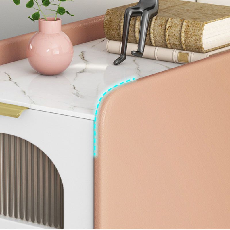 Mitte des Jahrhunderts moderner Stein am Nachtteil und 2 Schubladen für Schlafzimmer