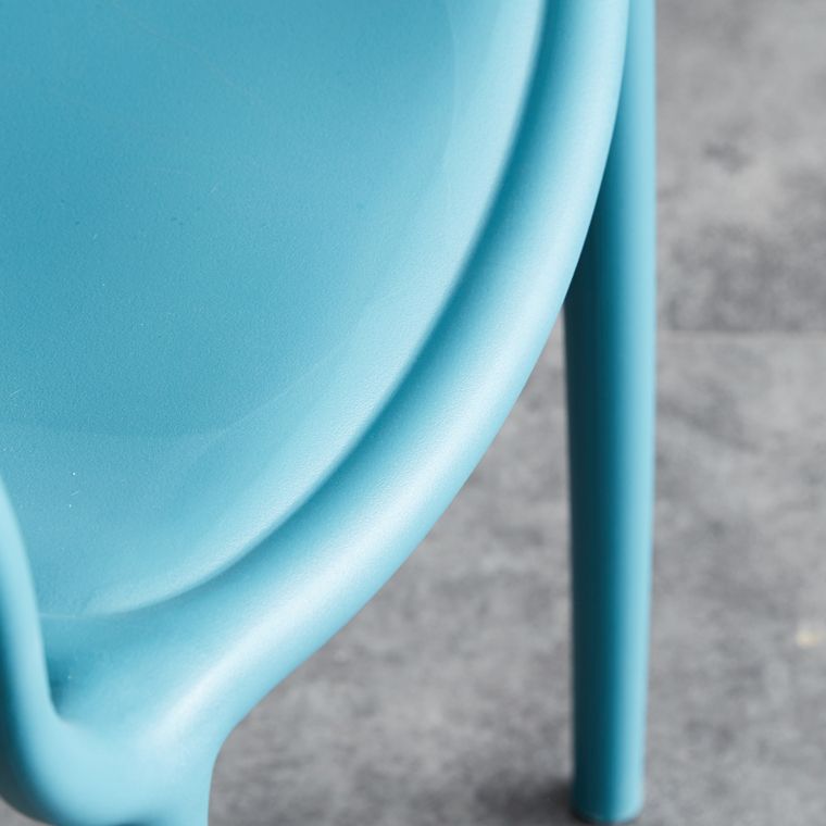 Contemporary Plastic Dining Armchair Chair Open Back Dining Side Chair for Kitchen Clearhalo ' kitchen&dining_furn' 'Dining Chairs' 'Dining Tables & Seating' 'dining_chair' 'furn' 'furn_dining_chair' 'Furniture' 'furniture_dining_chair' 'Kitchen & Dining Furniture' 'kitchen' 1200x1200_bbd8bc17-1901-4488-8c8b-8f2f1ab82c8c