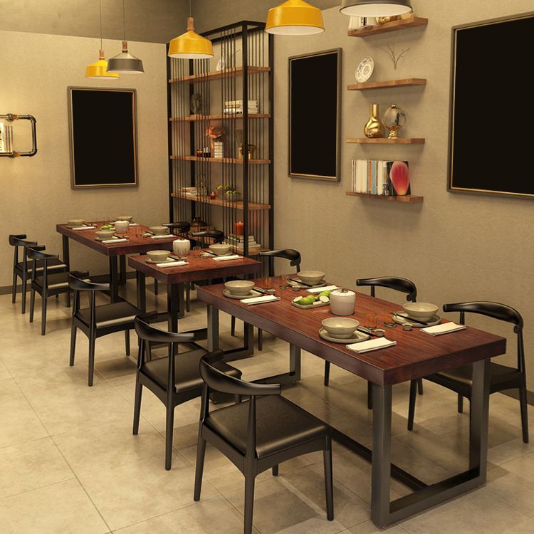 Industrielles Holz Rechtecktisch Set 1/2/5 Stück Essset für Küche