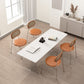 Contemporary Kitchen Dinner Table Stone Rectangle Dining Table Clearhalo 'Dining Tables & Seating' 'Dining Tables' 'dining_table' 'furn' 'furn_dining_table' 'Furniture' 'Kitchen & Dining Furniture' 1200x1200_bbde388d-9d10-4875-8665-42403ced5f66