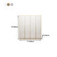 Contemporary Style Wardrobe Armoire Wood Armoire with Garment Rod for Bedroom